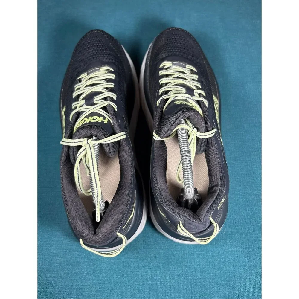Hoka One One Bondi 7 Black Yellow Men's Running Shoes Size 11 D 1110518-BGBT